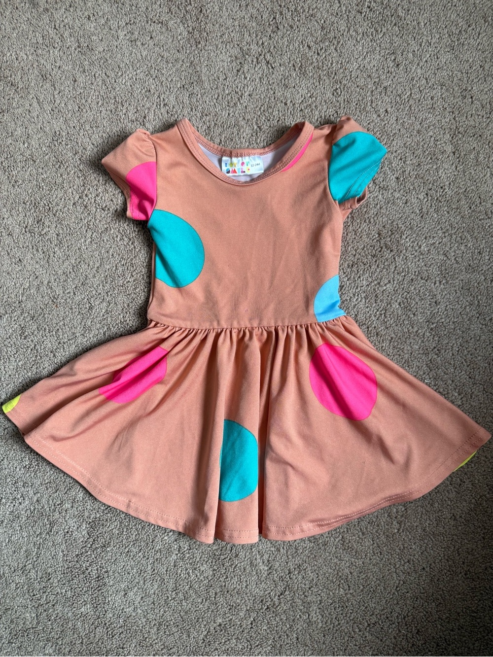 Dot Dot Smile Polka Dot Twirl Dress Size 12/18 Months